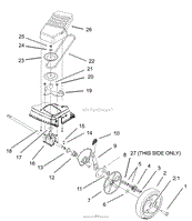 Garden product manuals and free pdf instructions. Toro 20016 22in Recycler Lawnmower 2004 Sn 240000001 240999999 Parts Diagram For Rear Bag Assembly