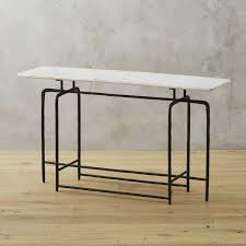 Black And White Marble Console Table Shop Sophia Marble Console Table Hand Hammered Iron Base Finished In Matte Black Forms Caricature L Marble Console Table Console Table Modern Console Tables