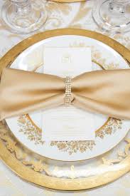 Gold Rhinestone Napkin Ring Wedding Table Settings Wedding Reception Table Setting Ideas Wedding Table Settings Gold
