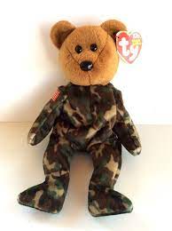 Soldier Plush Ty Hero Military Bear In Uniform 8 Inches New With Tag Army Ty Plush Animals Teddy Bear Bear