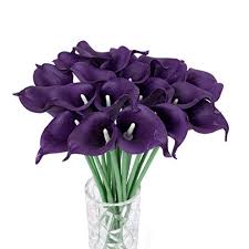 Check out our deep purple flowers selection for the very best in unique or custom, handmade pieces from our shops. Houda Calla Lily Bridal Wedding Artificial Fake Flowers Party Decor Bouquet Pu Real Touch Flower 10pcs Dark Purple 10pcs Buy Online In Bahamas At Bahamas Desertcart Com Productid 90033595