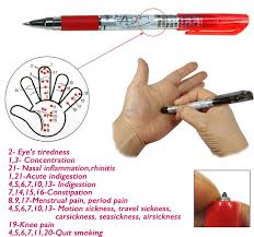 details about 2x oriental acupuncture health massager stimulation hand points pen