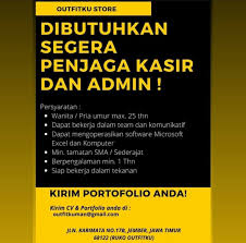 Letter of apllication for job / 45+ job applicatio. Lowongan Kerja Outfitku Store Membutuhkan Kasir Dan Admin Loker Sekitarku