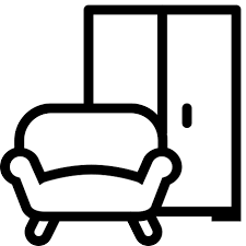 Sofa, chairs, table, bed, nightstands, armchairs, flowerpots, kitchen and bathroom. Furniture Icon Lade Png Und Vektor Kostenlos Herunter