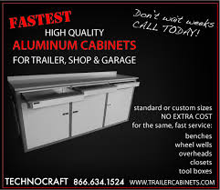 Catalog and supplier database for engineering and industrial professionals. Technocraft Trailer Cabinets Quality Aluminum Cabinets