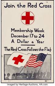 World red cross day public welfare medical mobile phone poster with picture flashing screen. World War I Propaganda Red Cross 1918 Rolled Fine Very Fine Lot 51446 Heritage Auctions