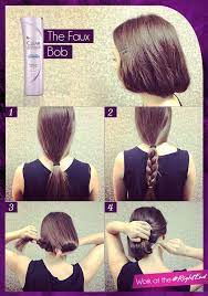 How To Make Long Hair Short Faux Bob Hair Tutorials Pretty Designs Long Hair Styles Fake Short Hair Short Hair Styles