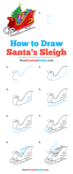 How to draw santas sleigh step by step for kids santa claus sleigh coloring page christmas duration. How To Draw Santa Step By Step Howto Techno