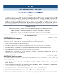 International Marketing Manager Resume Example Guide 2021