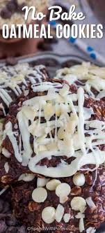 No Bake Oatmeal Cookies Are Very Easy To Make Without Even Turning On The Oven Made With Oat Oatmeal Cookies Oatmeal Cookie Recipes Chocolate Oatmeal Cookies
