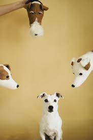 wire fox terrier dog animal heads felt animal head etsy felt animal heads animal head decor fox terrier