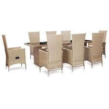 Au jardin de chloé, mobilier haut de gamme à prix direct usine capacité 6 personnes. Salon De Jardin Avec Coussins 9 Pcs Resine Tressee Beige 2 Abi Cdiscount Jardin