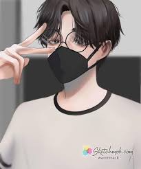 Start the drawing with a vertical line to help you make sure both halves of the face are even. Custom Semi Realistic Anime Drawing Art Commission Sketchmob