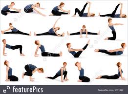 With sanksrit names like utkatasana and trikonasana, yoga poses may sound a lot more like spells you'd learn at hogwarts than shapes you. Woman In Various Sitting Yoga Poses Photo