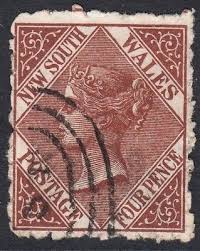 New South Wales Qv 4d Sg 229 Australia Postage Stamps New South Wales Philately