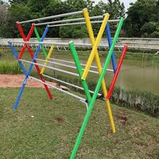 Rak besi siku lubang / slotted angle imw. Termurah Jemuran Turbo 12 Palang Aluminium Tiang Bertulang Shopee Indonesia