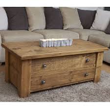 Haddon Plank Coffee Table With Drawers Coffee Table With Drawers Coffee Table Wood Coffee Table Rustic