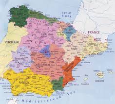 Map of spain and portugal, corrected and augmented from the map published by d. Administrative Map Of Spain With Major Cities Spain Europe Mapsland Maps Of The World