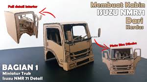 Rating untuk isuzu berdasarkan ulasan 4. Cara Membuat Kabin Truck Isuzu Nmr 71 Detail Dari Kardus Bagian 1 Miniatur Truk Detail Youtube