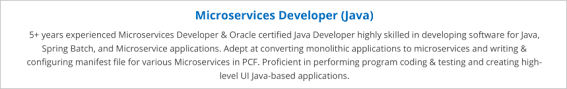 Best way to write a cover letter for job. Microservices Java Resume 2020 Guide With 10 Resume Examples