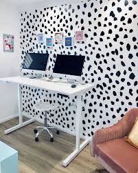 Dalmatian pattern removable wallpaper for modern & chic interiors, will be a perfect background for photoshoots and ootd images! Pin On Megans Wall Mural