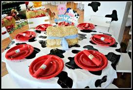 Farm Barnyard Birthday Party Ideas Photo 48 Of 51 Barnyard Birthday Party Barnyard Birthday Cow Birthday Parties