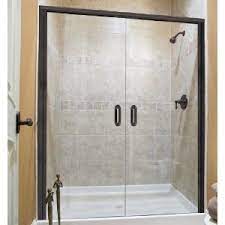 Basco Infinity French Shower Door Basco 1422 1722 Obscure Glass Silver With 1 4 Thick Frameless Glass T Shower Doors Basco Shower Doors Bathroom Repair
