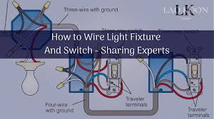 Most led strip lights have a plug in wall transformer. How To Wire Light Fixture And Switch Sharing Experts