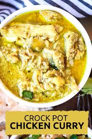 Easy Crock Pot Chicken Curry Recipe Slow Cooker Chicken Curry Curry Chicken Healthy Crockpot Recipes