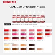 Tatto Ink Oem Odm Micro Semi Permanent Makeup Pigment Of