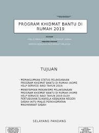 Program khidmat masyarakat di rumah orang warga tua pengenalan jadual program matlamat memupuk rasa kecintaan dan kebersamaan dalam kalangan diri individu terhadap komuniti yang ada di persekitaran. Program Khidmat Bantu Di Rumah 2019