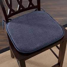 Do ask for and read the manufacturer's specifications on back cushions. Hastings Home Memory Foam Chair Cushion For Dining Room Kitchen Outdoor Patio And Desk Chairs Machine Washable Pad With Nonslip Back By Hastings Home Navy In The Indoor Chair Cushions Department At