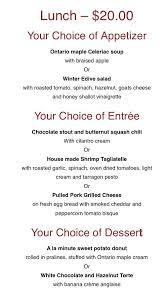 Our 2014 Taste Of Burlington Winter Menu Choose Your Appetizer Entree And Dessert Before You Come Visit Celeriac Soup Butternut Squash Chili Chocolate Stout