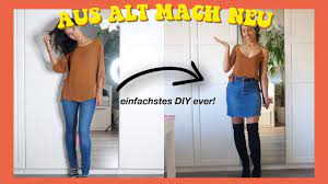 (wer will mit mir ?) Klamotten Verwandeln Aus Alt Mach Neu Easy Schnell Diy Upcyclen Youtube