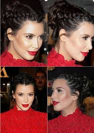 Love hair big hair gorgeous hair up hairstyles pretty hairstyles wedding hairstyles ellen barkin blond provocateur. Kim Kardashian Braid Updo Hair Styles 2014 Kardashian Hair Hair Beauty