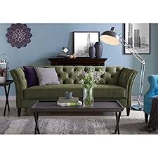 Ideal for the office or the stylishly furnished apartment. Es Espinho Espn0017 Solid Wood Velvet Button Tuffted 3 Seater Chesterfield Sofa Set For Living Room Green Amazon In Furniture