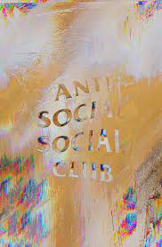 Tumblr is a place to express yourself, discover yourself, and bond over the stuff you love. Anti Social Social Club Sticker By Alyvia H White Background 3 X3 Anti Social Anti Social Social Club Sticker Glitch Wallpaper