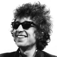 Bob Dylan smiling.