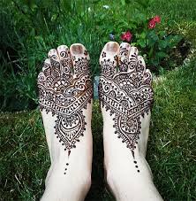 Henna ankle tattoo floral henna foot design. Top 50 Foot Henna Designs Stayglam