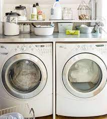 The closet has two solid (meaning not louvered. Side By Side Front Load Washer Dryer Design Ideas