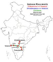 Contain information about regions division. Hyderabad Vasco Da Gama Express Wikipedia