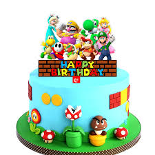 Torte di compleanno per bambini artigianali realizzate anche con il cake design. Topper Torta In Acrilico Mario Happy Birthday Oro Topper Torta Colorata Per Bambini Per Bambini Decorazioni Per Torte Per Feste Di Compleanno Per Bambini Forniture Da Festa