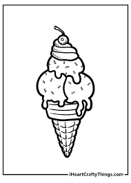 We have selected this ice cream sundae coloring page to offer you nice desserts coloring pages to print out and color.just print it out and using crayons or colored pencils to make a nice picture. Ice Cream Coloring Pages Updated 2021