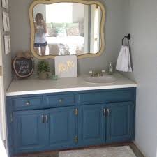 Turn those 80s oak cabinets into. Bathroom Cabinet Chalk Paint Ideas