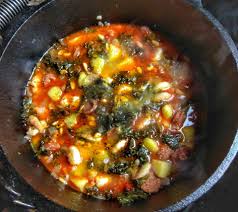 Portugiesischer Grunkohl Eintopf Mit Chorizo Und Garnelen Altmark Bbq Rezept Grunkohl Eintopf Chorizo