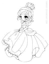 Search images from huge database containing over 620,000 we have collected 39+ cute disney princess coloring page images of various designs for you to color. Cinderella Chibi Lineart By Yampuff On Deviantart Chibi Coloring Pages Princess Coloring Pages Disney Princess Coloring Pages