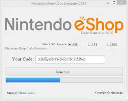 Nintendo Eshop Card Codes Generator Tool Download No Survey Nintendo Eshop Free Eshop Codes Eshop Code Generator
