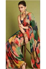 It is community where we can discuss and fap to our goddess deepika padukone. Deepika Padukone Multi Color Printed Georgette Partywear Saree Vastraqueen