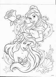 Belle And Ariel Ariel Coloring Pages Princess Coloring Pages Disney Princess Coloring Pages