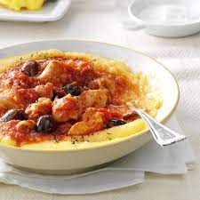 Chicken Cacciatore With Polenta Recipe How To Make It Taste Of Home